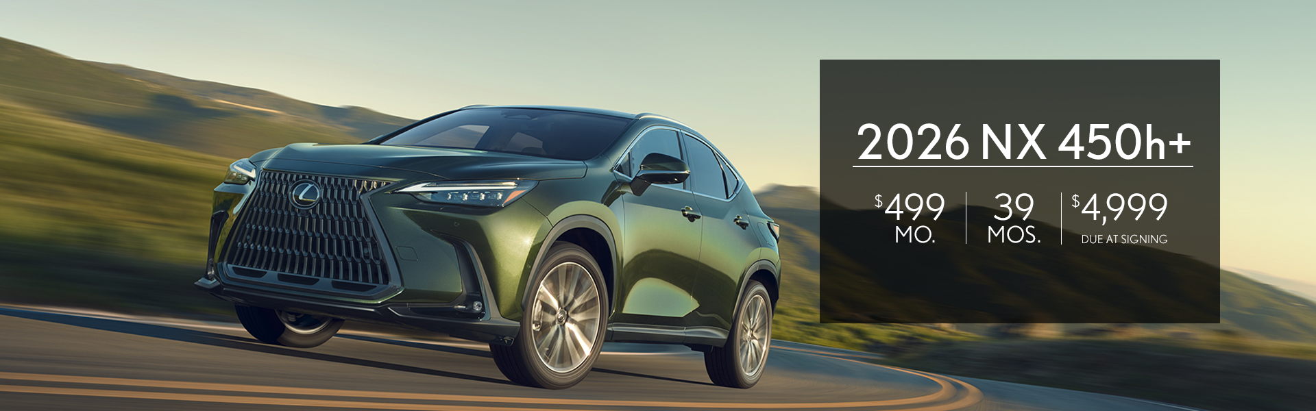 LEASE ON 2026 NX 450h+ PREMIUM AWD